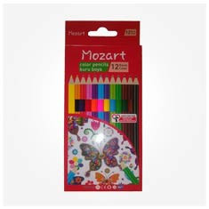 بسته مداد رنگی 12 عددی موزارت Mozart Pencil colorful 12 Color 